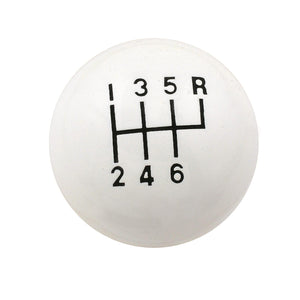 Mr Gasket MG9629 Knob 6 Speed Cl Wht 3/8-16 Unc