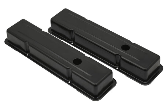 Mr Gasket MG9800BP Vlv Cvr Sb Chev Short Flat Blk