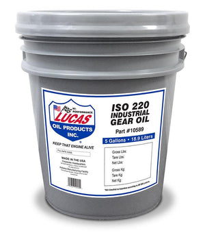 Lucas Oils LUS-10589 Industrial Gear Oil ISO 220 5 Gallon Pail
