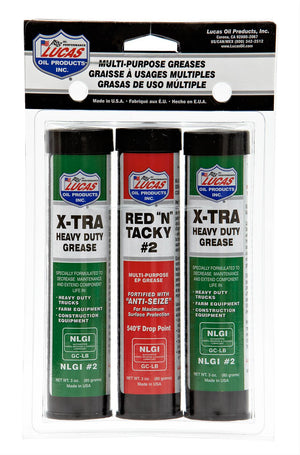 Lucas Oils LUS-10315 3 oz Grease Pack 1Red &Tacky 2 x-Tra H D