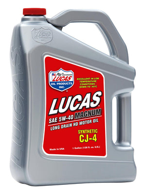 Lucas Oils LUS-10436 Synthetic SAE 5W-40 CJ-4 SM 1 Gallon
