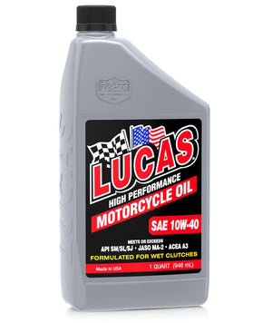 Lucas Oils LUS-10792 SAE 10W-40 Motorcycle Oil 5 Gallon Pail