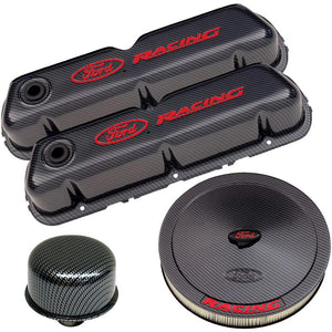 Ford Racing FMS-302-520 Ford Racing' Dress-Up Kit Carbon-Style Red Logos