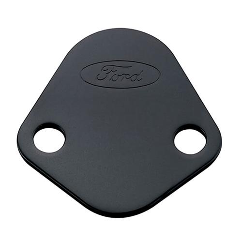 Ford Racing FMS-302-291 Ford' Fuel Pump Block Off Plate. Black Crinkle