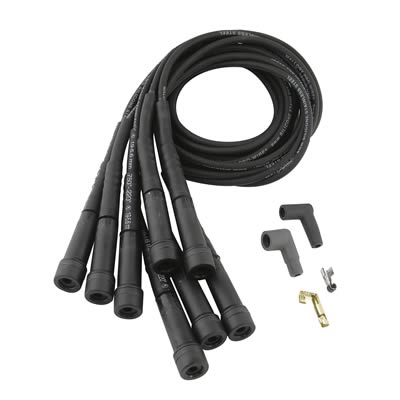 Mallory Ignition MA787 *Pro Wire 8mm Black Wire Set Chry V8 w/ Straight Boots