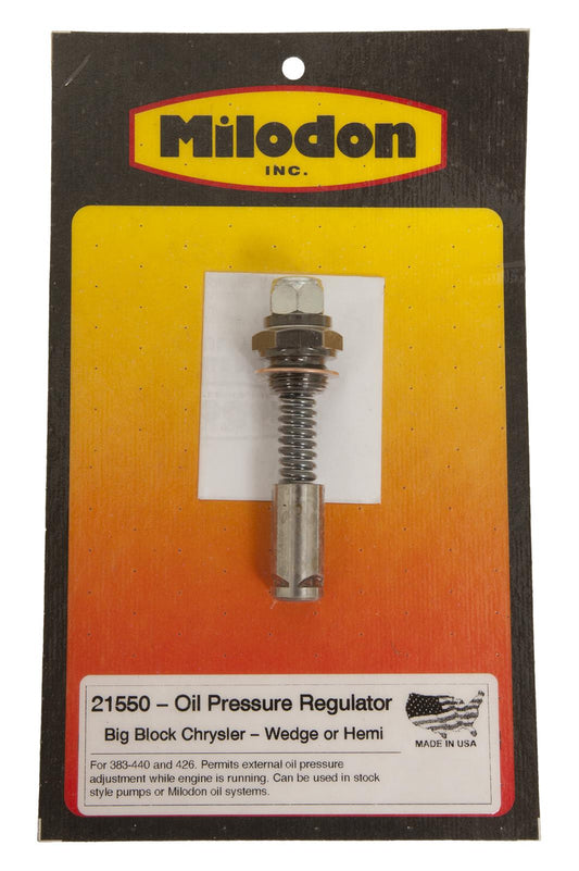 Milodon MIL21550 Adjustable Oil Press Regulator