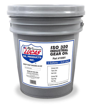 Lucas Oils LUS-10591 Industrial Gear Oil ISO 320 5 Gallon Pail