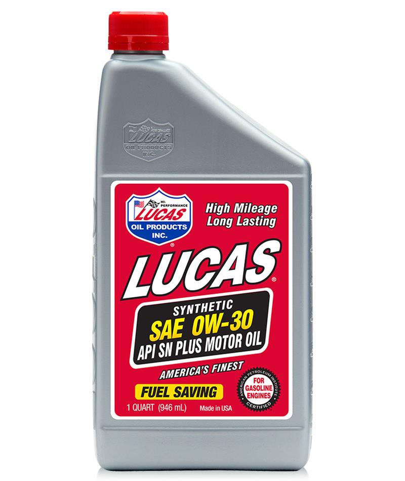 Lucas Oils LUS-10181 Synthetic SAE 0W-30 API SM Motor Oil 5 Gallon Pail