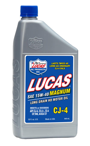 Lucas Oils LUS-10296 SAE 15W-40 CJ-4 Truck Oil 1 Quart
