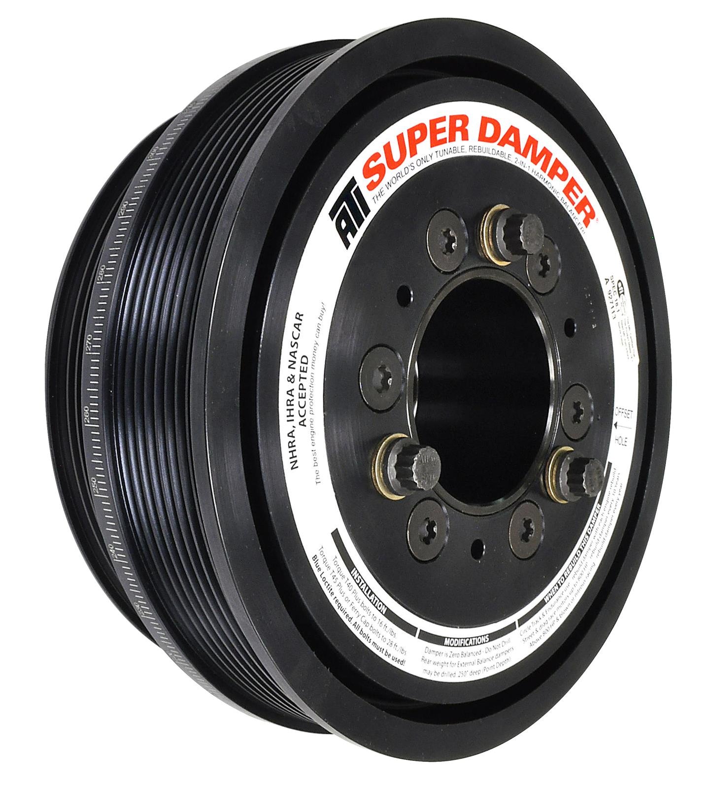 ATI Performance ATI918052 Products SFI Super Harmonic Balancer Ford Coyote 5.0L 10% Od