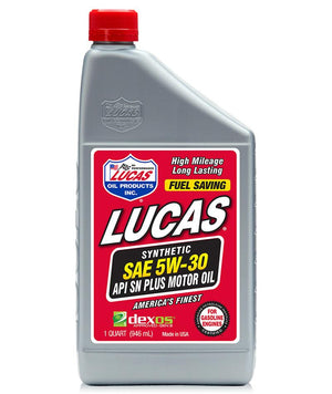 Lucas Oils LUS-10207 Synthetic SAE 5W-30 API SN Plus Dexos Motor Oil 5 Gallon Pail