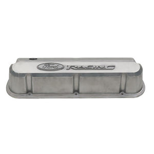 Ford Racing FMS-302-146 Ford Racing' Die-Cast Valve Covers Slant-Edge Powder-Coat Ready Raised Emblems.