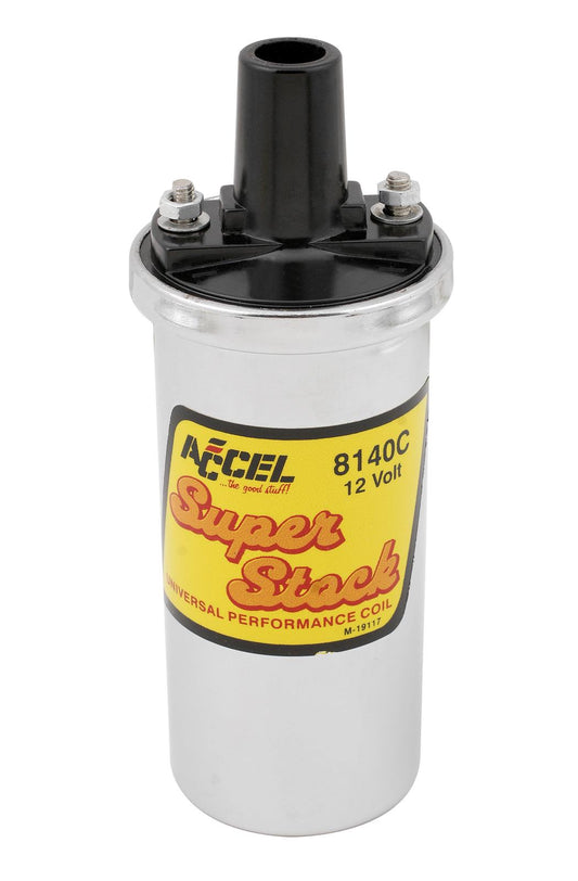 Accel AC8140C Super Stock Coil Chrome