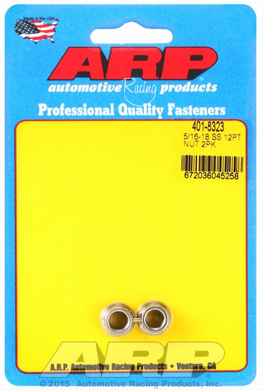 ARP401-8323 | Ss 12Pt Nuts 5/16-18 Unc (2)