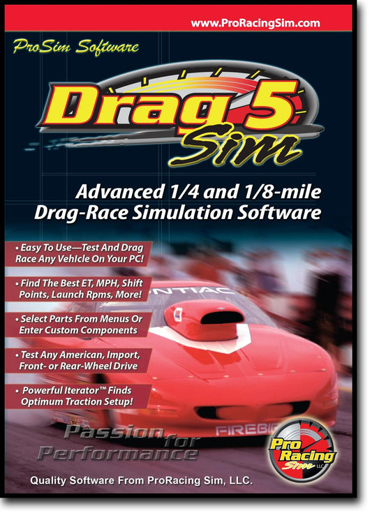 Comp Cams CC181601 Comp Software Drag Sim 5