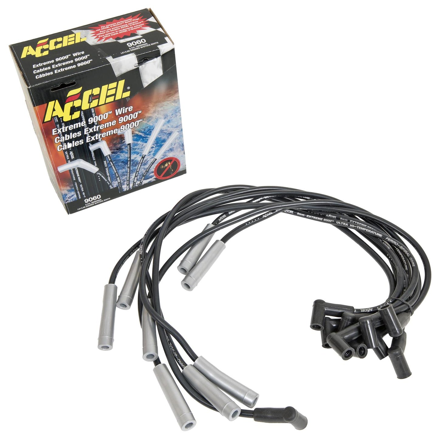 Accel AC9060 8mm Spiral EXTreme Ht Uni Fit