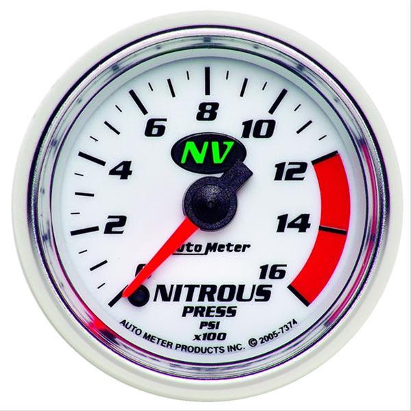 AutoMeter AU7374 NV 2-1/16" Elec Nitrous Pressure Gauge 0-1600 PSI