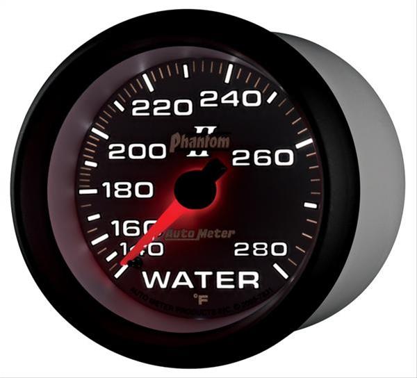 AutoMeter AU7831 Phantom II 2-5/8" Mech Water Temperature Gauge 140-280¶øF