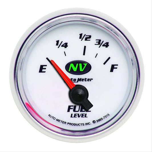 AutoMeter AU7315 NV 2-1/16" Elec Fuel Level Gauge Ford 73-10 OHMS
