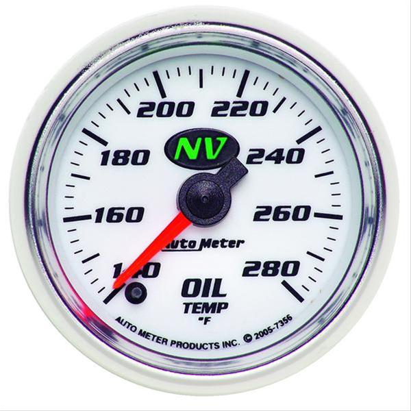 AutoMeter AU7356 NV 2-1/16" Elec Oil Temperature Gauge 140-280¶øF