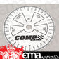 COMP CAMS SPORTSMAN STEEL 9" DEGREE WHEEL WHITE CO4790