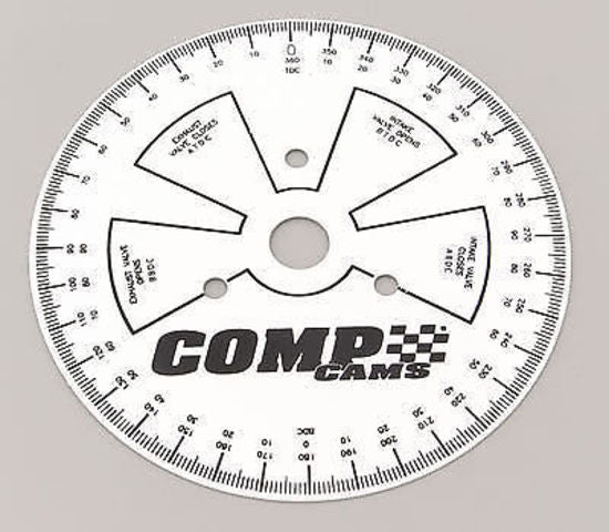 COMP CAMS SPORTSMAN STEEL 9" DEGREE WHEEL WHITE CO4790