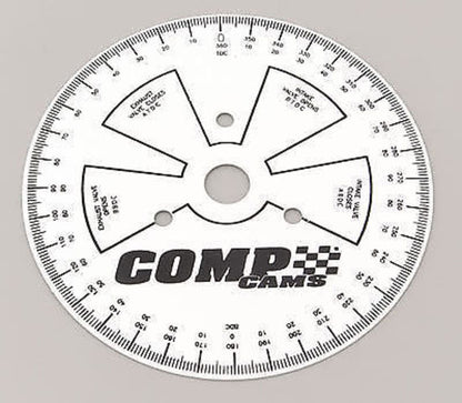 COMP Cams CO4790 SPORTSMAN STEEL 9" DEGREE WHEEL WHITE