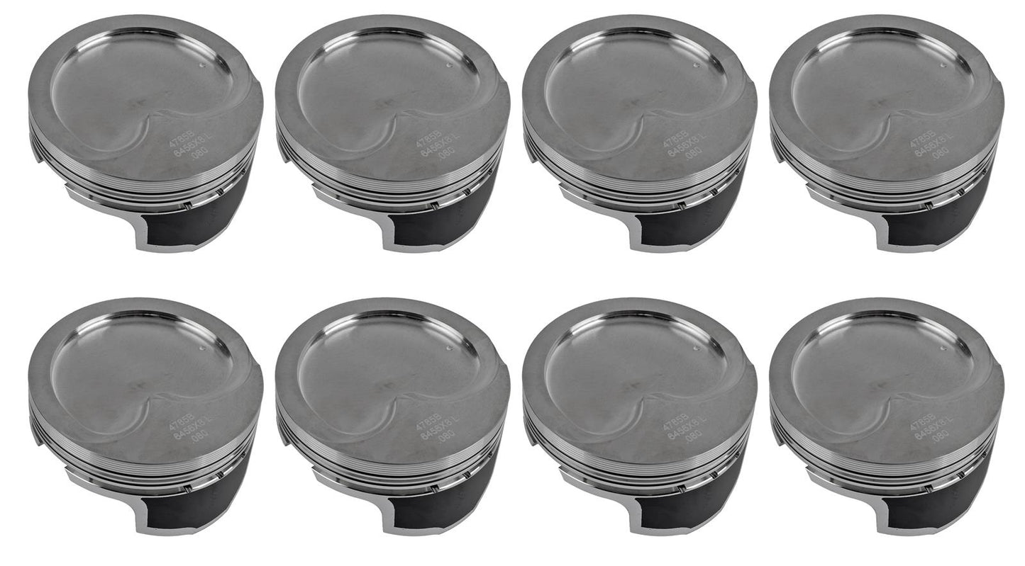 Wiseco Pistons K456X8 Chevy LS Series -20cc R/Dome 1.110x4.080
