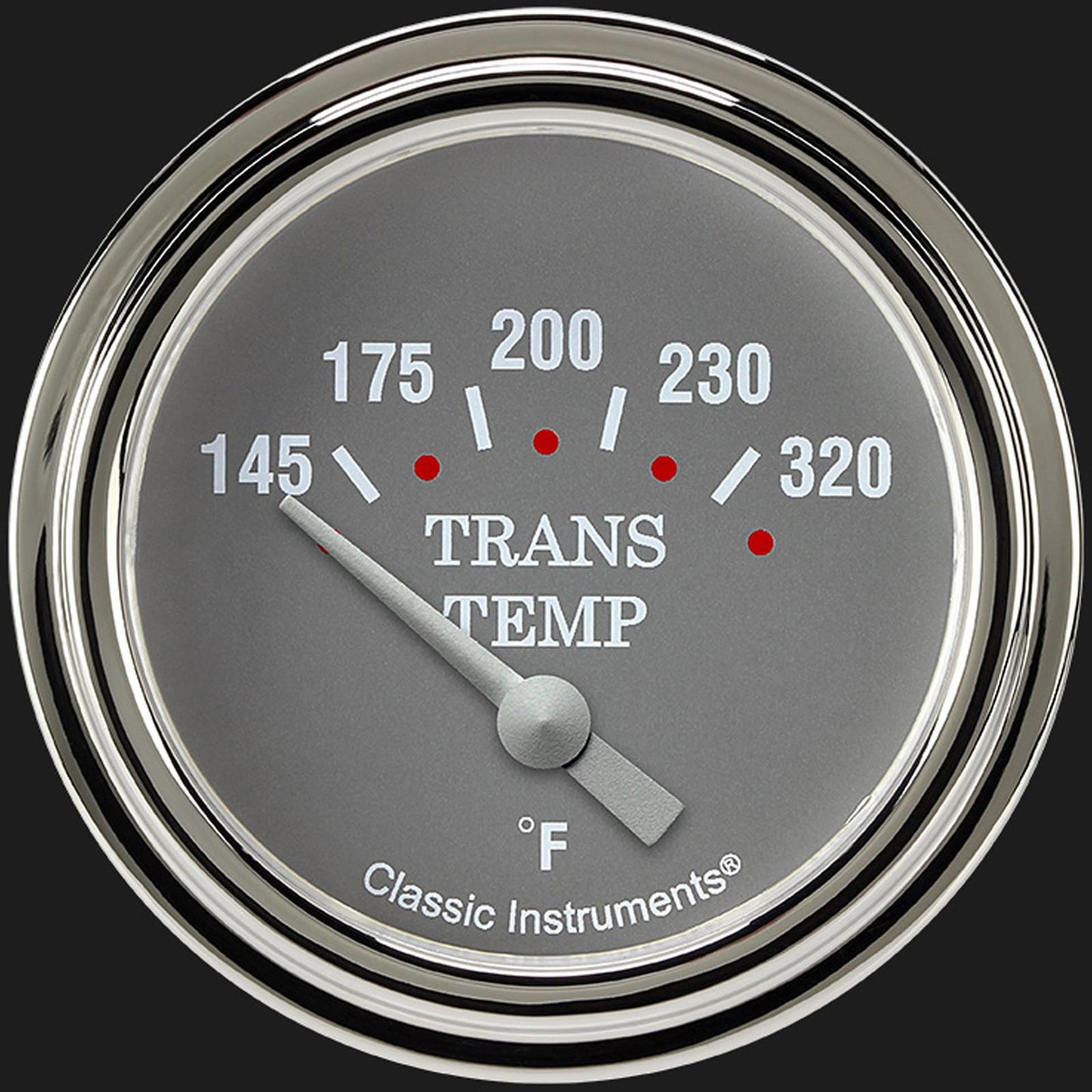 Classic Instruments SG227SLF Silver Gray 2 5/8" Transmission Temperature Gauge