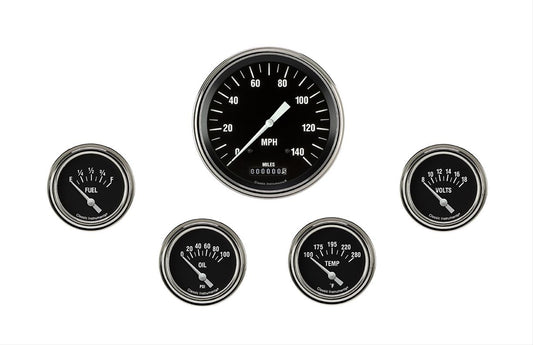 Classic Instruments HR254SLF Hot Rod Five Gauge Set 254