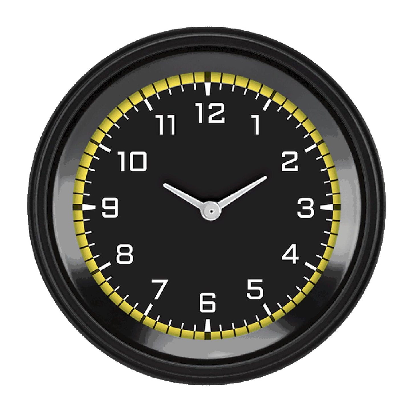 Classic Instruments AX93YBLF Autocross Yellow - Clock Gauge 3-3/8"