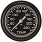 Classic Instruments AX329GBLF Autocross Gray 2 5/8" Stock Eliminator Temp. Gauge