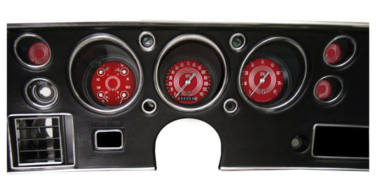 Classic Instruments CV70V8RS V8 Red Steelie 1970-72 Chevelle SS Package