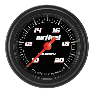 Classic Instruments VS194BBLF Velocity Black 2 1/8" Air Fuel Ratio Gauge