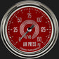 Classic Instruments V8RS318SLC V8 Red Steelie 2 5/8" Air Pressure Gauge