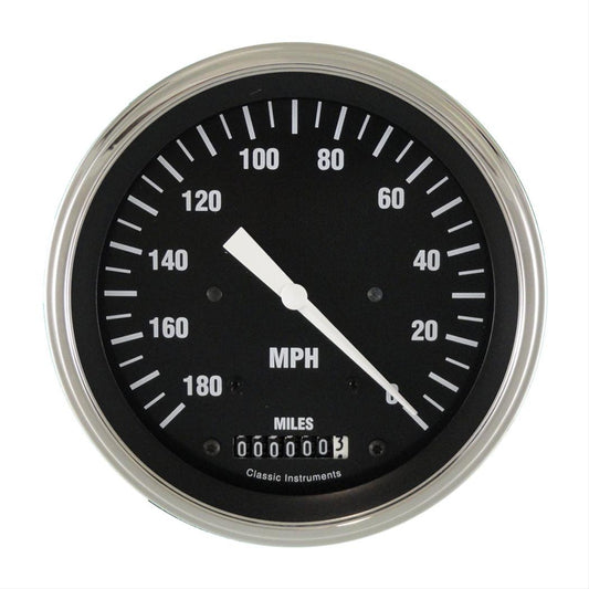 Classic Instruments HC55SLF Hot Rod Reverse Wind Cobra 3-3/8" Speedometer 180