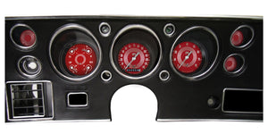 Classic Instruments CV70V8RS-LS V8 Red Steelie 1970-72 Chevelle SS Package LS Sending Unit