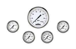 Classic Instruments WH354SLF White Hot Five Gauge Set 354