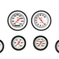 Classic Instruments VS301WBLF Velocity White Six Gauge Set 301