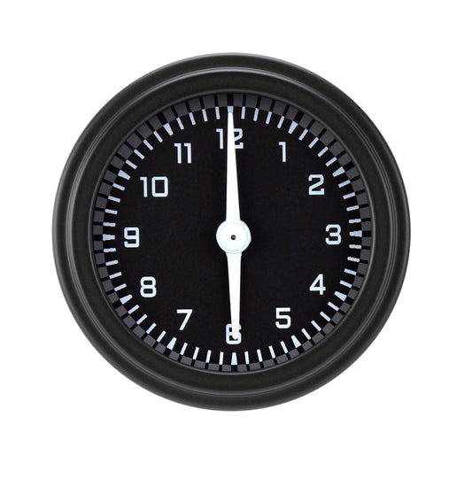 Classic Instruments AX90GBLF Autocross Grey - Clock Gauge 2-1/8"