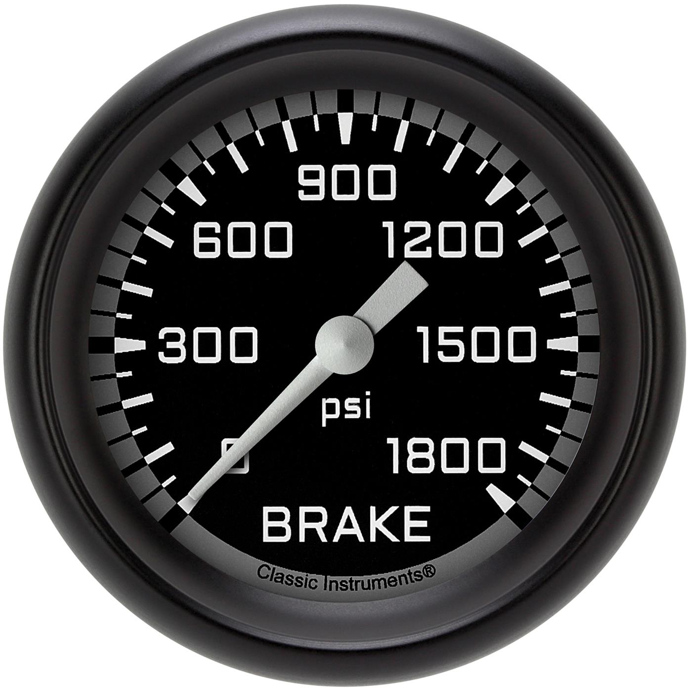 Classic Instruments AX367GBPF Autocross Gray 2 5/8" Brake Pressure Gauge