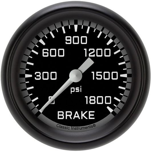 Classic Instruments AX367GBPF Autocross Gray 2 5/8" Brake Pressure Gauge