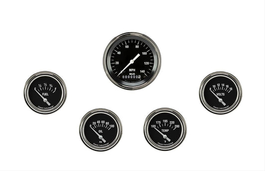 Classic Instruments HR200SLF Hot Rod Five Gauge Set 200
