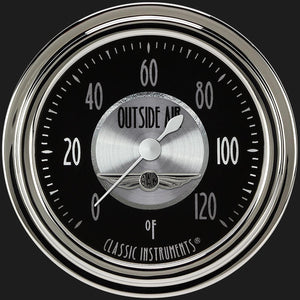 Classic Instruments AN399SLC All American Nickel 2 5/8" Outside Air Temp Gauge