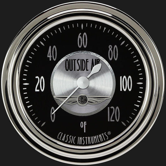 Classic Instruments AN399SLC All American Nickel 2 5/8" Outside Air Temp Gauge