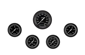 Classic Instruments AX300GBLF AutoCross Gray Five Gauge Set 300