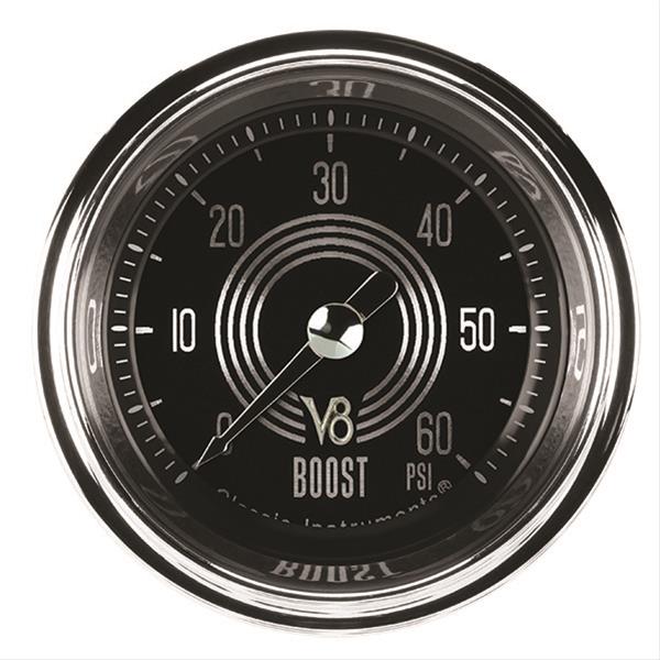 Classic Instruments V8SR143SHC V8 Speedster 2-1/8" Full Sweep Electric Boost 6