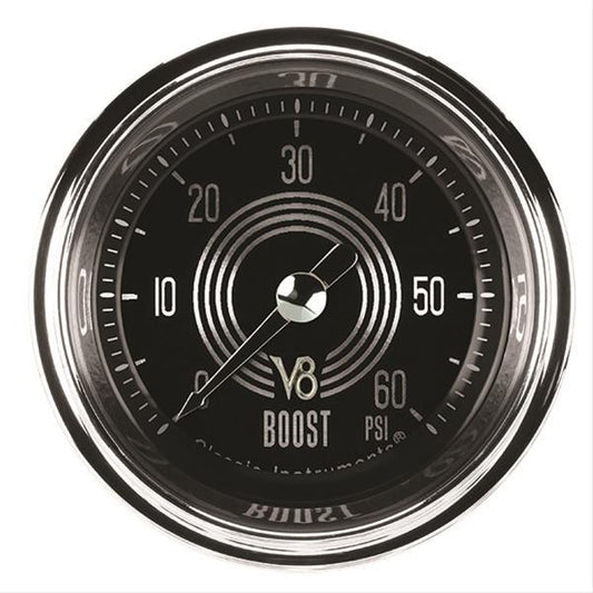 Classic Instruments V8SR143SHC V8 Speedster 2-1/8" Full Sweep Electric Boost 6