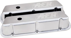 Air Flow Research AFR6716 STD Polshd Alloy Valve Covers Pr Ford SB Inc Grommets/Baff