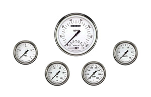 Classic Instruments WH365SLF White Hot Five Gauge Set 365